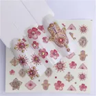 1 шт. фрукты рождественские наклейки для ногтей цветы pPlants переводка с рисунком кота 3D наклейка для маникюра ногтей искусство украшения m3R05