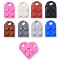 100pcs half oval diy building blocks charms multicolour resin pendants for necklace bracelet earring toy jewelry making findings