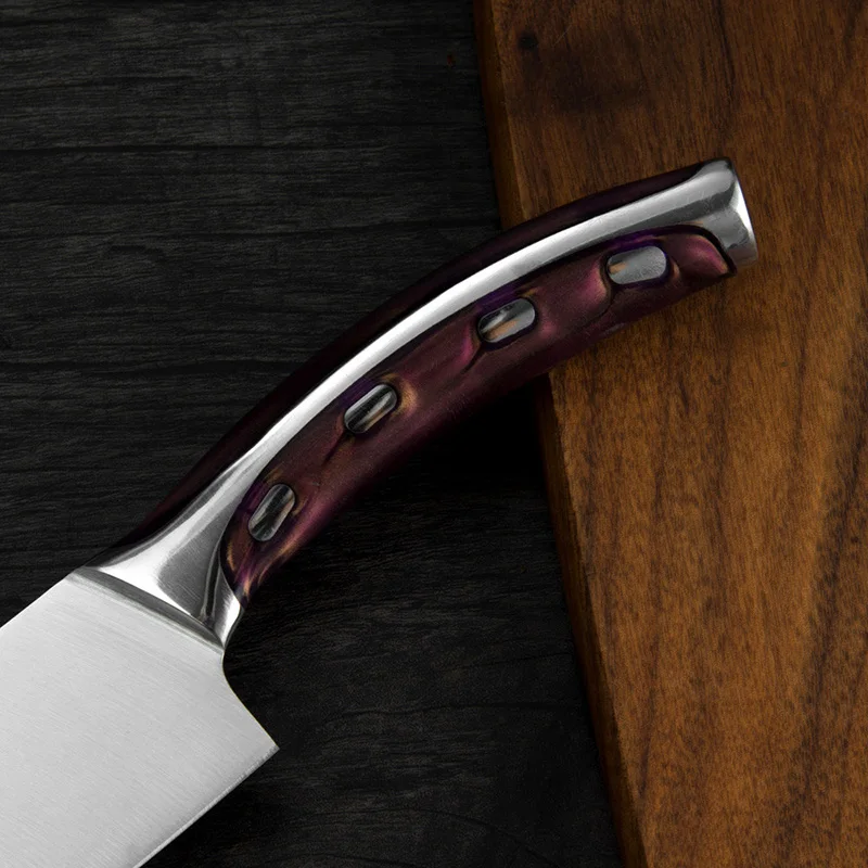 Хит продаж нож для измельчения шеф повара 4cr14 кухонный из нержавеющей стали набор