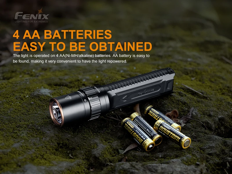 AA фонарь светильник Fenix LD42 1000 люмен высоковыходной светильник вспышки с механическим поворотным переключателем