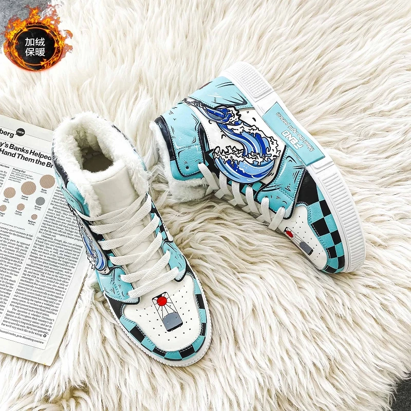 

Demon Slayer Men Shoes Tanjirou Sneakers Anime Hip Hop Shoes For Women Casual Shoes Giyuu Running Shoes Cosplay School Outdoor