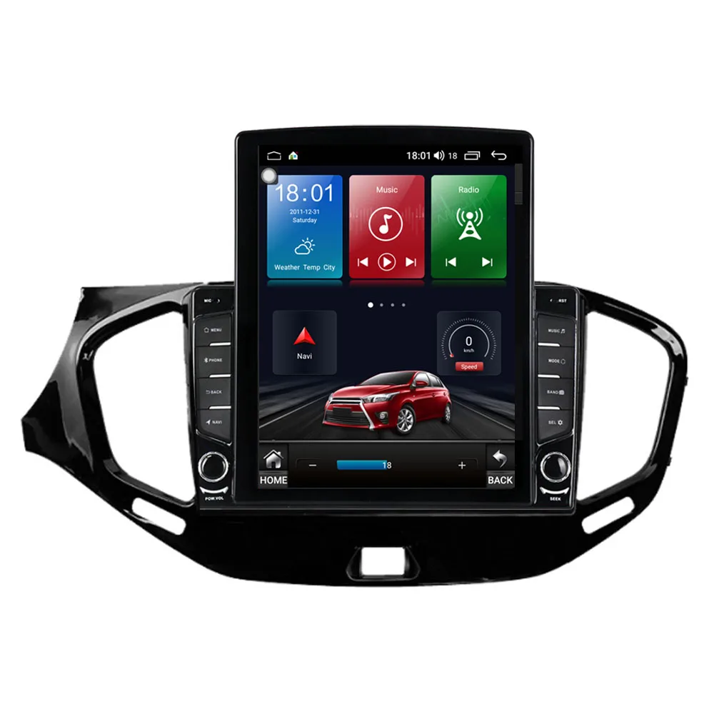 Автомобильный мультимедийный плеер с экраном Tesla Android 10 для LADA Vesta Cross Sport 2015 2016-2019