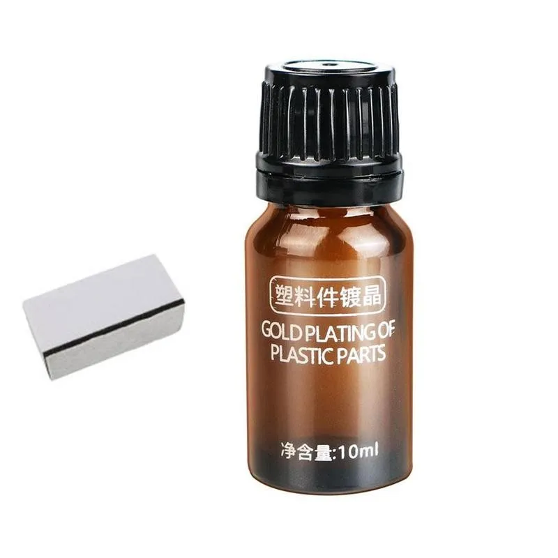 

10ml Auto Car Retreading Agent With Sponge Plastic Parts Car Interior Plastic Renovated Coating Paste Maintenance Supplies