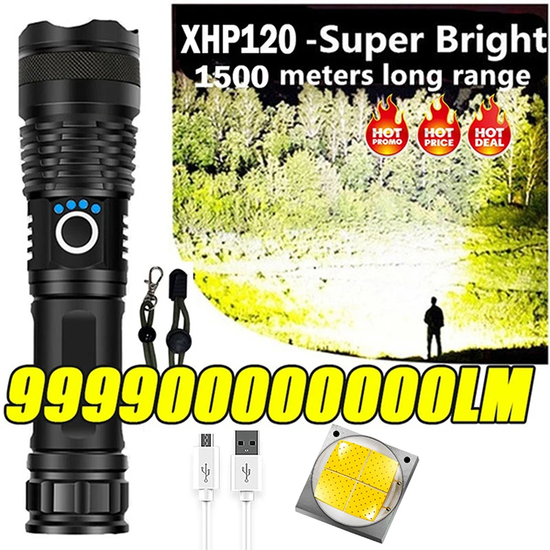 Перезаряжаемый яркий светодиодный тактический фонарик с зумом - купить по