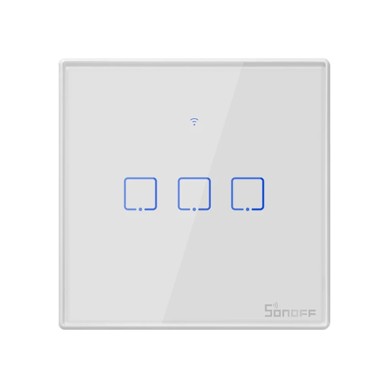Sonoff WiFi умные переключатели с Alexa Google Home пультом дистанционного управления голосовой смарт-панелью модули автоматизации ЕС/Великобритания/США 1-3 банды 2 способа