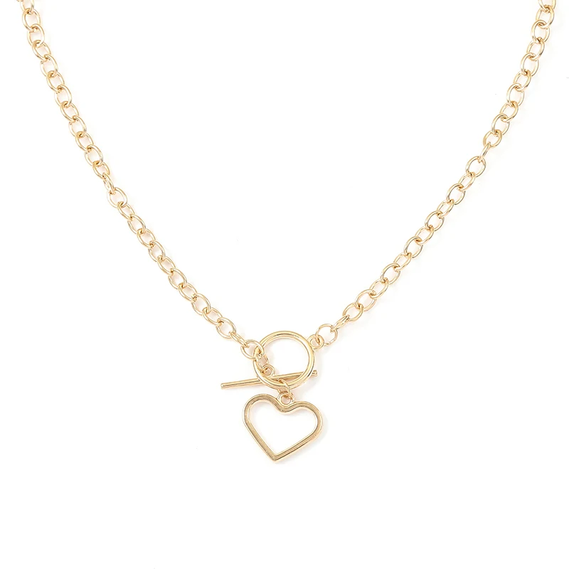 

Love Necklace for Women Light Luxury Minority 2021 New Online Influencer Clavicle Chain Ins Hip Hop Design Sense Necklace