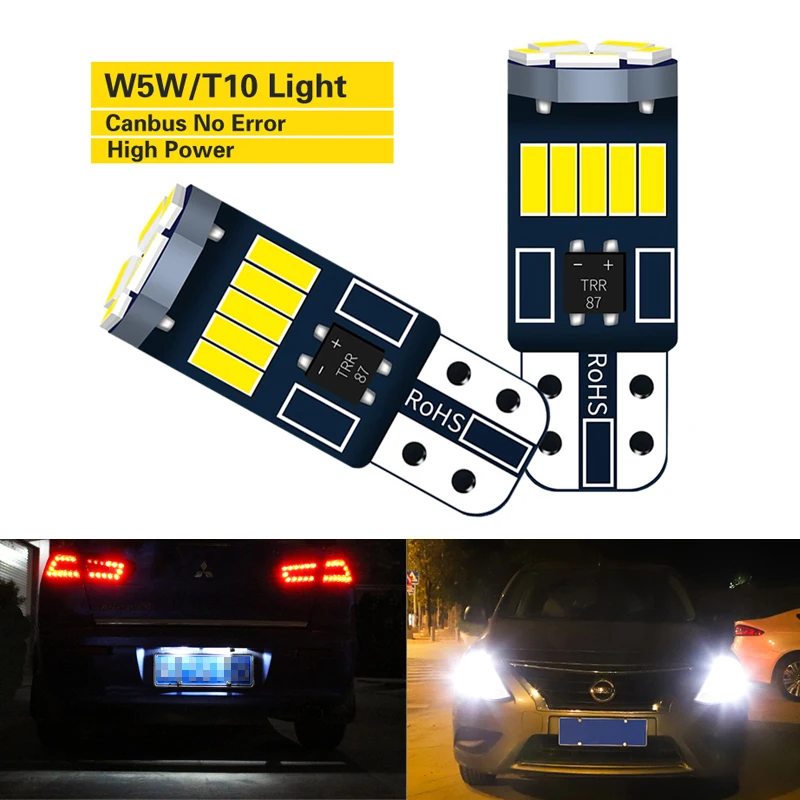 2 шт. светодиодный свет лампы W5W 2825 T10 168 Canbus LED лампа для автомобиля JEEP Grand Cherokee xj
