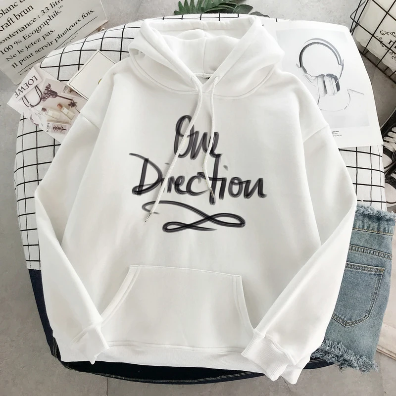 

One Direction Merch Letter Print Aesthetic Pullover Sweatshirt Clothes Long Sleeve Hoodies Streetwear Women Harry Styles Hoodie