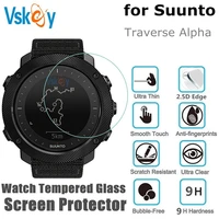 3pcs screen protector for suunto traverse alpha round smart watch anti scratch tempered glass protective film