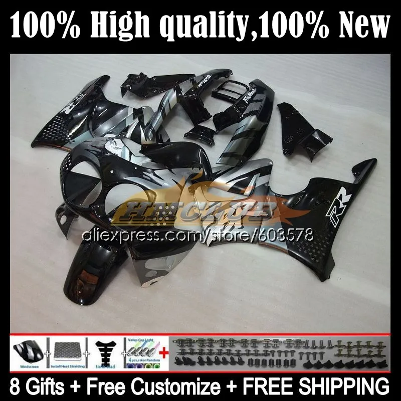 

Body For HONDA CBR893RR CBR900RR CBR 893RR 1994 1995 1996 1997 31CL.37 CBR900 CBR893 CBR 893 RR 94 95 96 97 Fairing Black silver