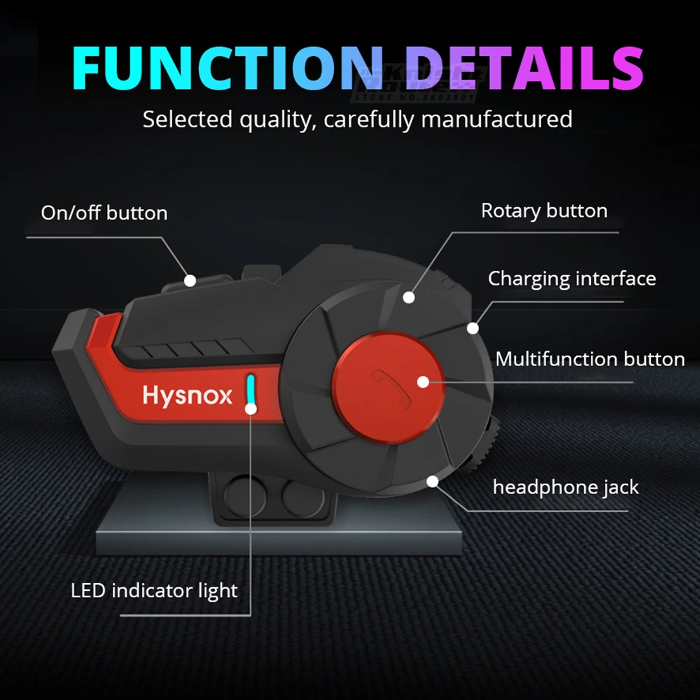 

1000M Bluetooth 5.0 Moto Helmet Headset BT Wireless Earphone 2 Riders Motorbike Waterproof Motorcycle Helmet Intercom Headphones