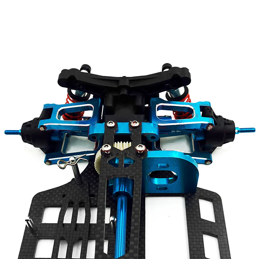 RC Car Metal Shaft Drive Wheels Frame Carbon Fiber Chassis Kit for TAMIYA 4WD TT01 TGS 1/10 Touring Aluminium Alloy | Электроника