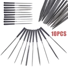 10 шт. игольчатые файлы набор файлов для металлического стекла ювелирный камень, древесина резьба крепежный инструмент для снятия заусенцев