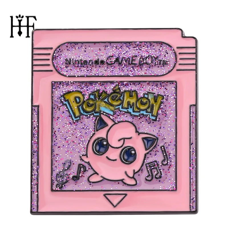 Розовая эмалированная булавка Покемон Jigglypuff Броши для женщин мужчин мультфильм нагрудная булавка брошь бижутерия рюкзак подарок ребенку