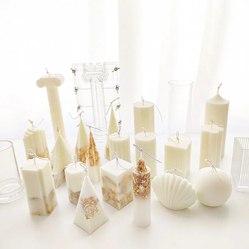 Форма для свечей геометрического дизайна квадратная круглая форма в виде