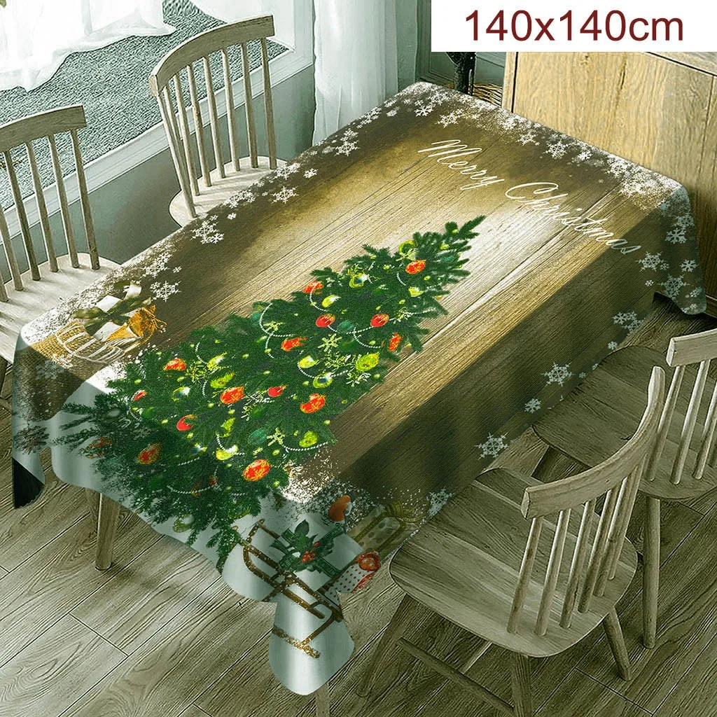 Рождественская скатерть Европейский Рождественский принт прямоугольная