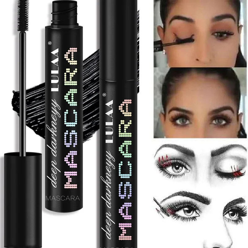 Make up 4D Тушь для ресниц из шелкового волокна Водостойкая тушь густая и прочная 3d