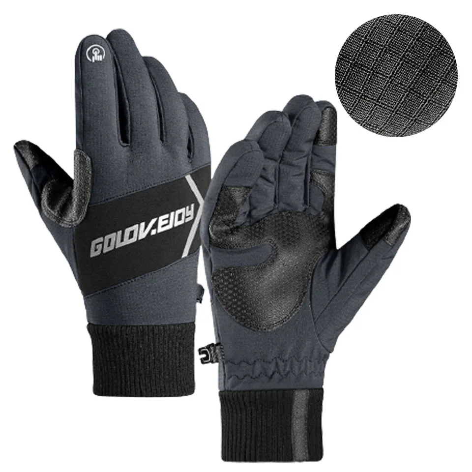 Лыжные перчатки для сенсорного экрана зимние ветрозащитные Нескользящие