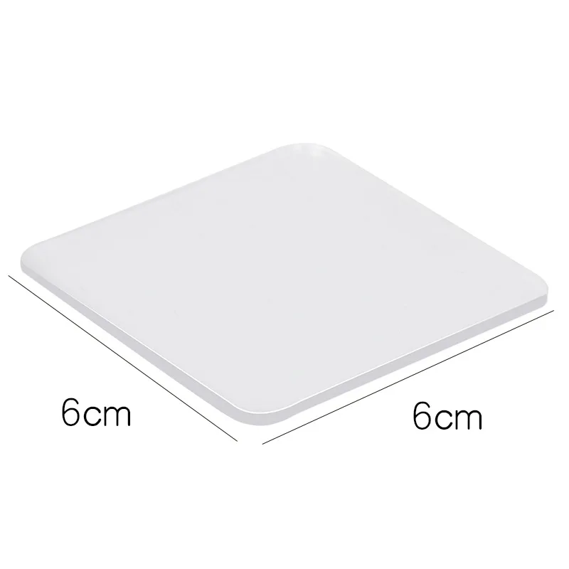 10 шт. квадратная Прозрачная Клейкая противоскользящая гелевые подушечки