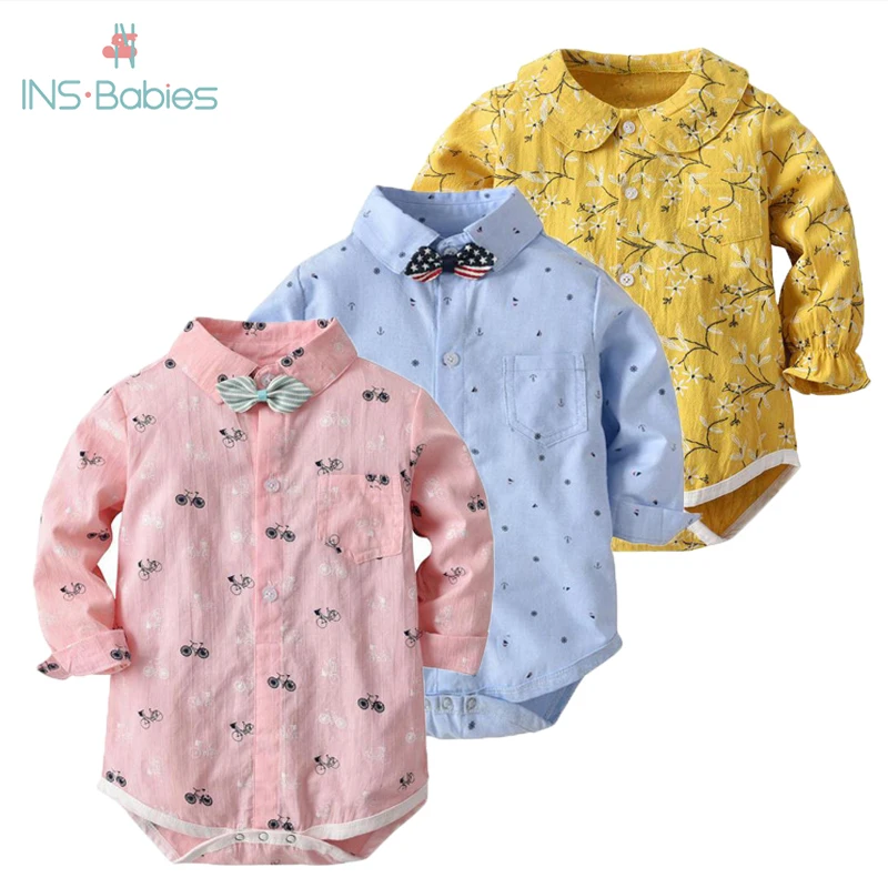 2020 клетчатый комбинезон джентльмена для маленьких мальчиков и девочек Костюм с