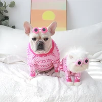 pet dog clothes cat clothes2021 new love pet sweater small and medium dog teddy french bulldog yorkshire luxury puppy clothes