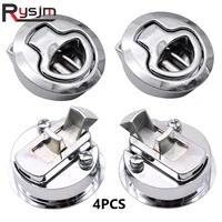 4pcs boat hatch latch pull stainless steel flush boat marine latches round fit for rv yacht camper deck hatch door cabinet