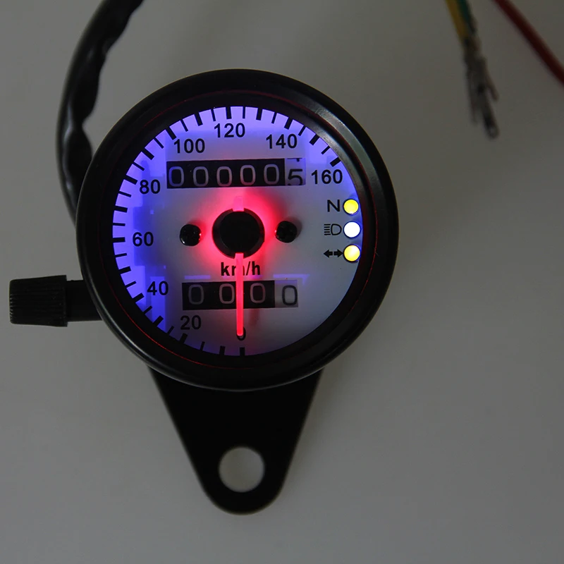 Светодиодный одометр для мотоцикла posbay Спидометр с двойным одометром сигнальный
