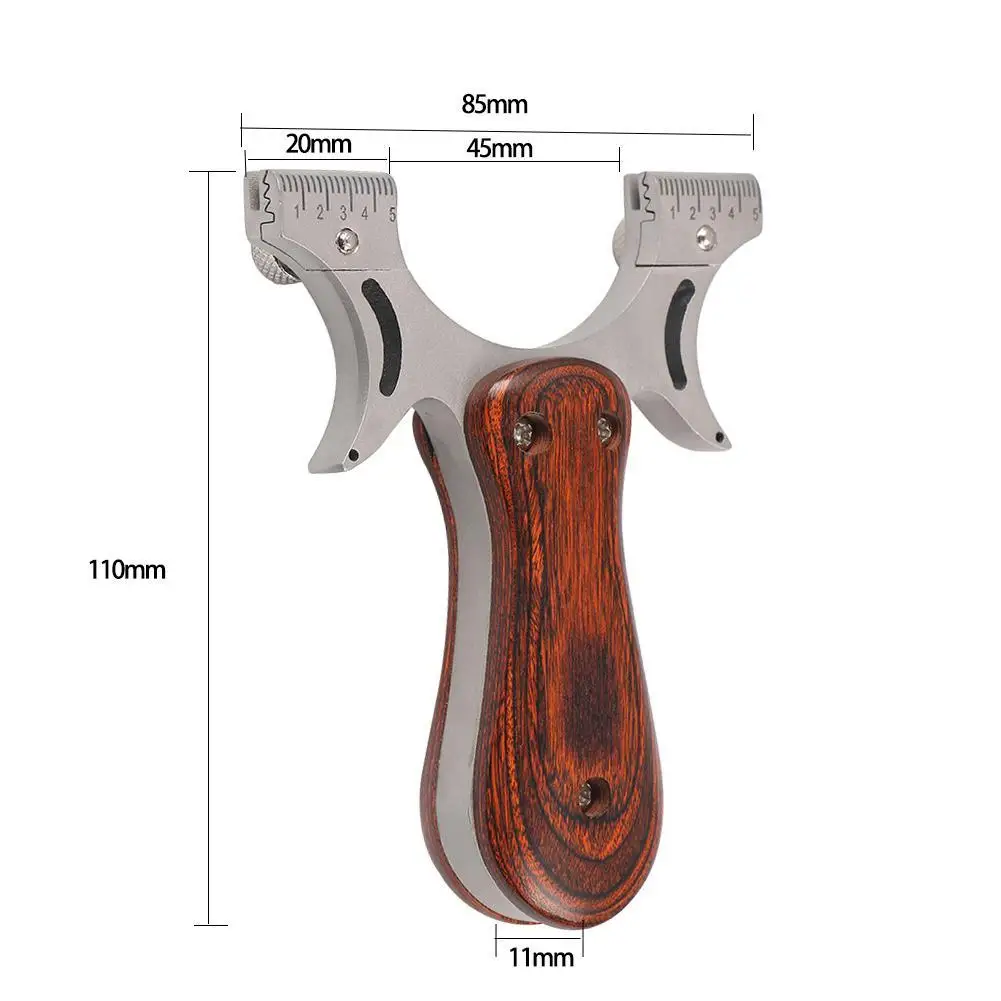 

1Pcs Wooden Handle Powerful Slingshot Hunting Steel Rubber Band Outdoor High Precision Shooting Slingshot Supplies New