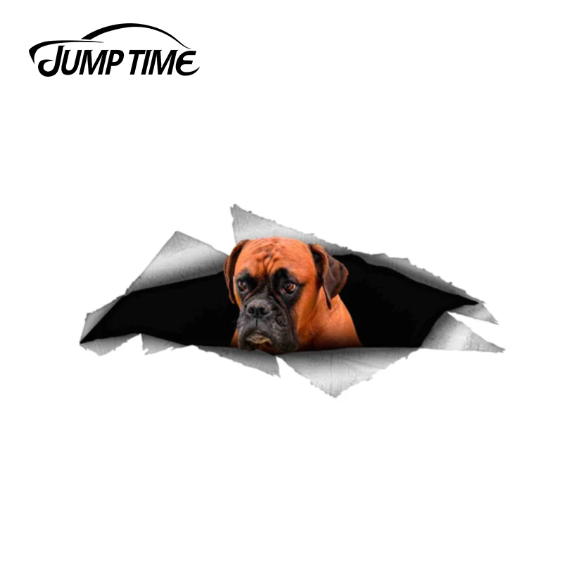 Время скачка 13 см x 5 9 стикер для боксеров собак домашних животных рваная