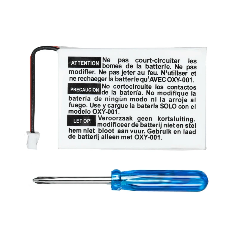 

2pcs/lot 460mAh OXY-003 3.8V Rechargeable Lithium-ion Battery Pack Kit for Nintendo GBM Game Boy Micro Battery with screwdriver