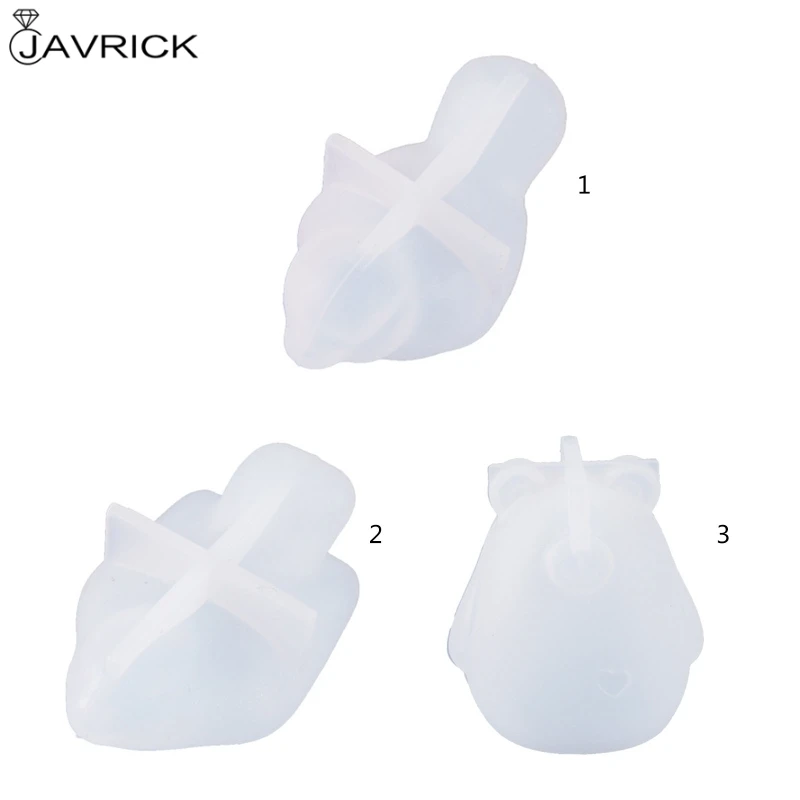 Кристальная эпоксидная смола форма 3D животное птицы украшение медведь подвеска