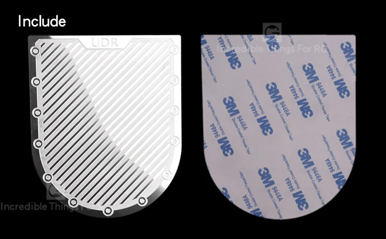 

Anti-scratch decorative plate for engine compartment cover for 1/7 TRAXXAS UDR