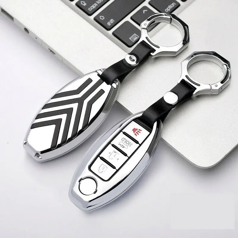 Чехол для автомобильного брелока из цинкового сплава Nissan Versa Maxima Rogue Armada Sentra Qashqai