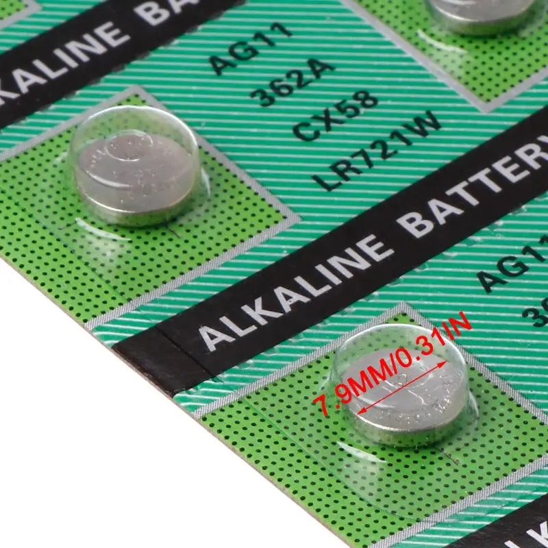 

10PCS Watch Battery AG1 1.55V 364 SR621SW LR621 621 LR60 CX60 Alkaline Button Coin Cell Batteries Drop Shipping