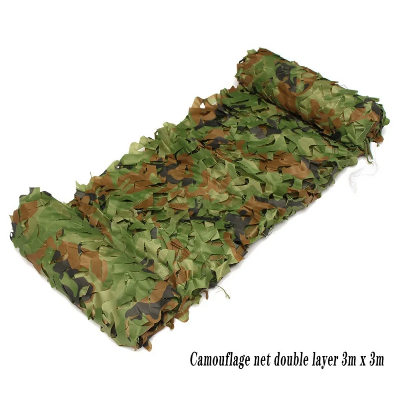 

3mx3m 3mx4m 3mX5m Newly Hunting Military Camouflage Nets Woodland Army Camo netting Camping Sun ShelterTent Shade sun shelter