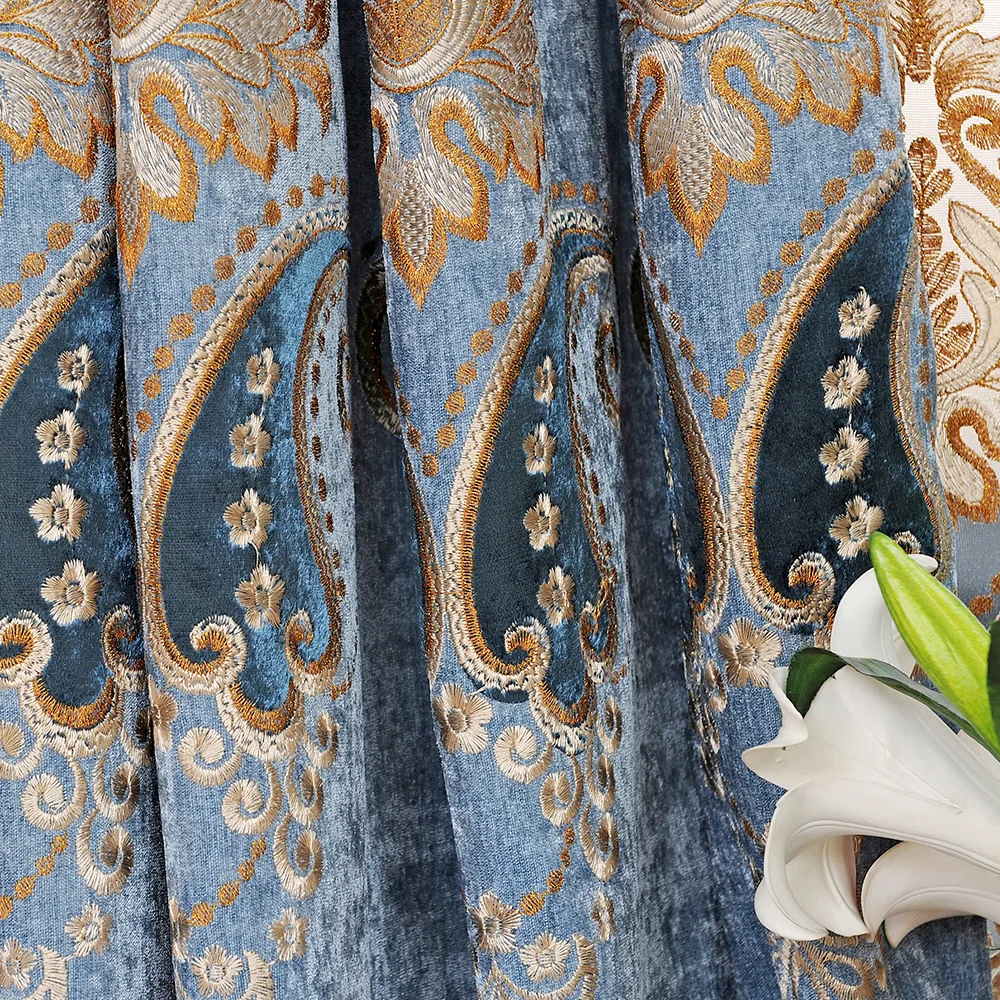 Европейская шенилля занавески для спальни гостиной окна балетная ткань | Дом и