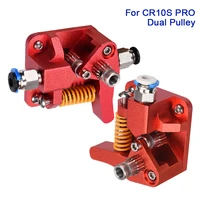 double pulley mk8 extruder btech dual gear aluminum extrusion extruder upgrade kit 3d printer parts cr10 cr10s pro feed 1 75mm