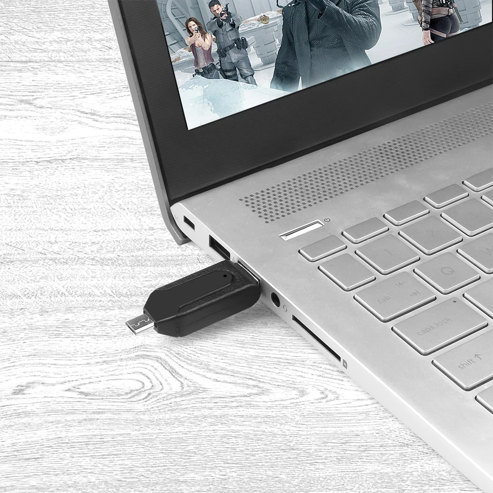 Кардридер Kebidu 2 в 1 USB OTG универсальный кардридер Micro TF/SD удлинитель для телефона