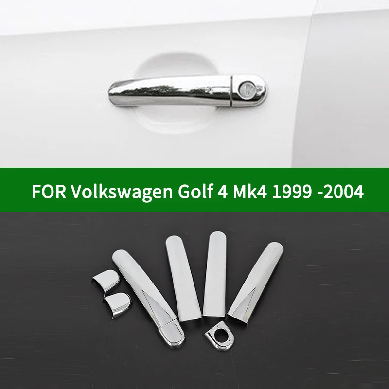 Для Volkswagen VW Golf 4 Mk4 1999 2004 аксессуар глянцевый хром серебро дверные ручки крышки