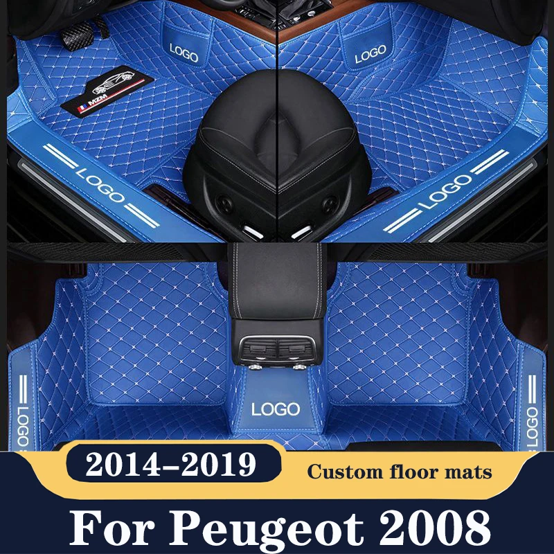 

Кожаный коврик, коврик, автомобильные аксессуары, автомобильный напольный коврик для Peugeot 2019, 2018, 2017, 2016, 2015, 2014, интерьерные ковры, аксессуары...