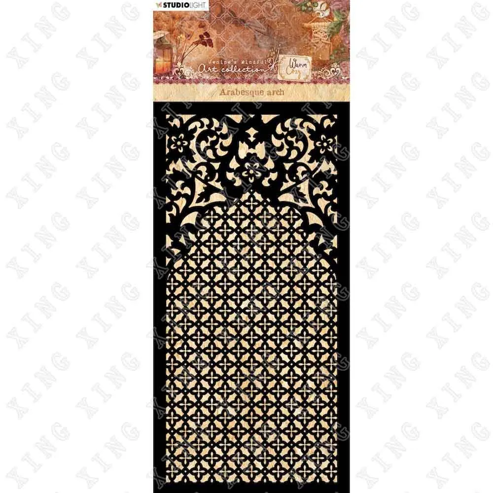 

2022 Arrival New Arabesque Arch Decor Diy Graphics Painting Scrapbooking Stamp Ornament Album Embossed Template Reusable