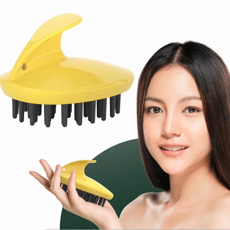 

3 Colors Silicone Soft Home Men Adult Shampoo Wet and Dry Texture-Scalp Hair Brush Hair Scalp Massager