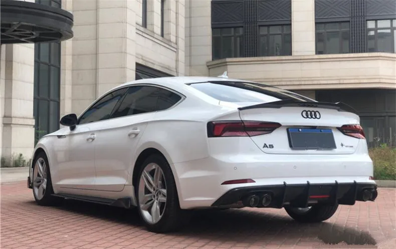 Задний диффузор для Audi A5 S5 B9 2017 2018 2019 2020 2021 из углеродного волокна спойлер губ