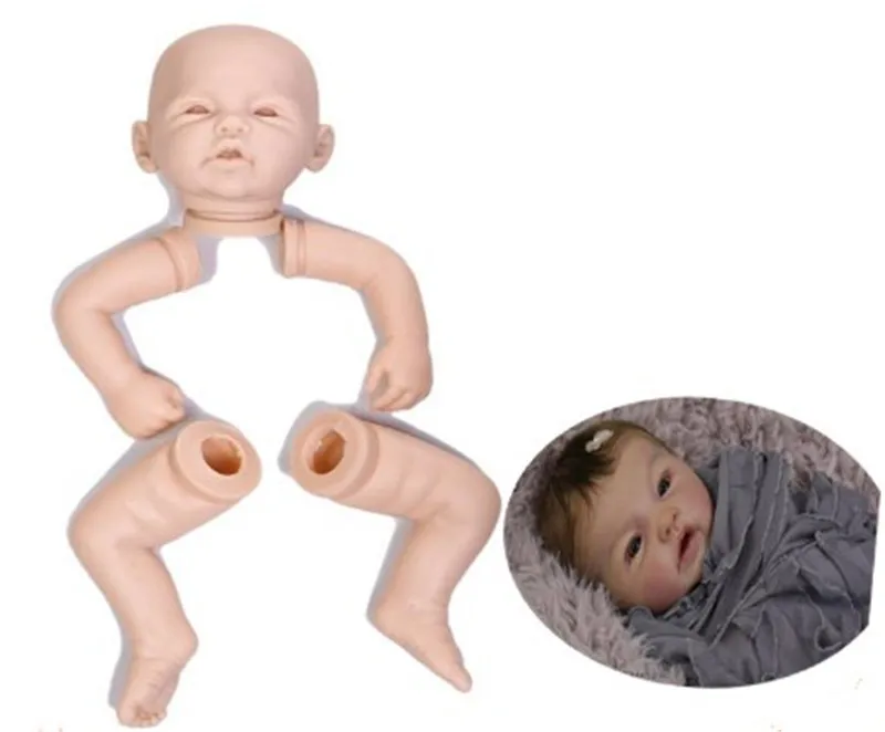 2018 Новый 4/4 полный ноги 20 дюймов пустой Reborn кукла комплект с хорошим качеством