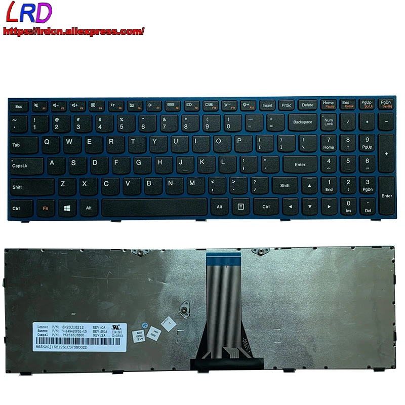 

US English Keyboard for Lenovo E50 E51 B70 B71 Z50 Z51 B50 G51 G50 -70 -45 -80 -30 -75 300 -15ISK -17ISK 500 -15ACZ 5N20J15212