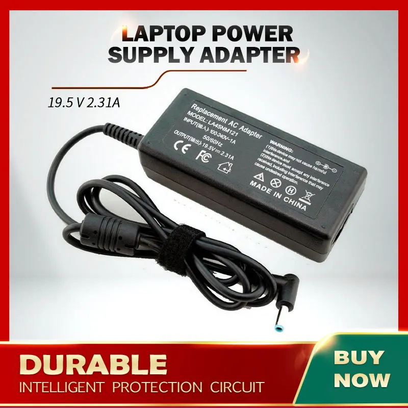 

19.5V 2.31A 45W AC Laptop Power Supply Adapter Charger for HP 250 G3 255 G3 355 G2, ProBook 430 G3 430 G4 ,A045R07DH ADP-45FE B