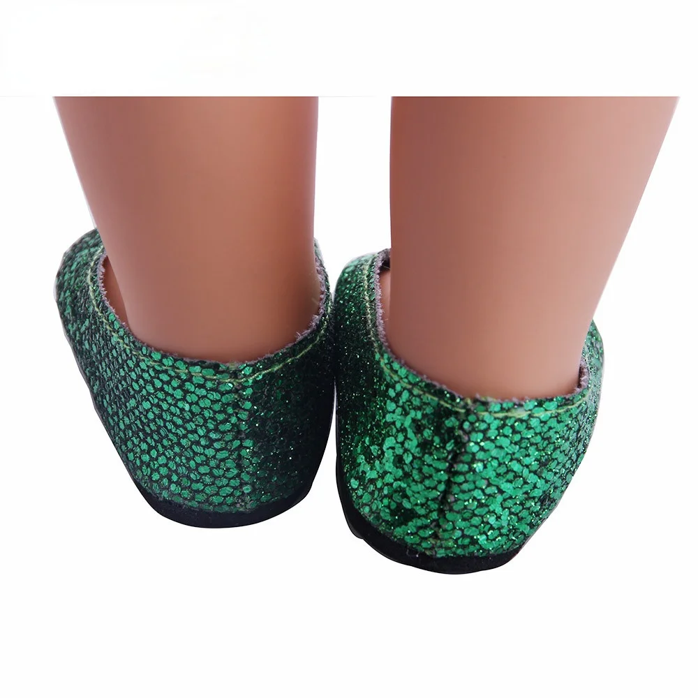 

New Fashion green shoes Wear fit 18 inch -, Children best Birthday Gift N549