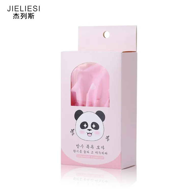 

Waterproof Bath Cap Adult EVA Shower Cap Spot Bath Hair Band Headcloth J650