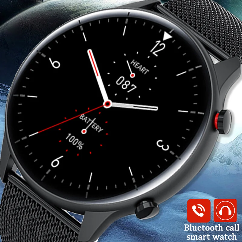 

2021 New Smart Watch Men Pedometer Watches Bluetooth Call IP68 Waterproof Heart Rate Smartwatch For Xiaomi Huawei Support Hebrew
