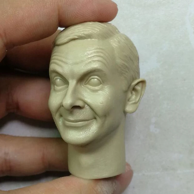 Хит продаж 1/6 Неокрашенная голова Mr Bean | Игрушки и хобби